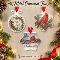 Photo Ornament — Metal, Star, finished example 2