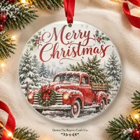 Photo Ornament — Metal, Round, finished example 1