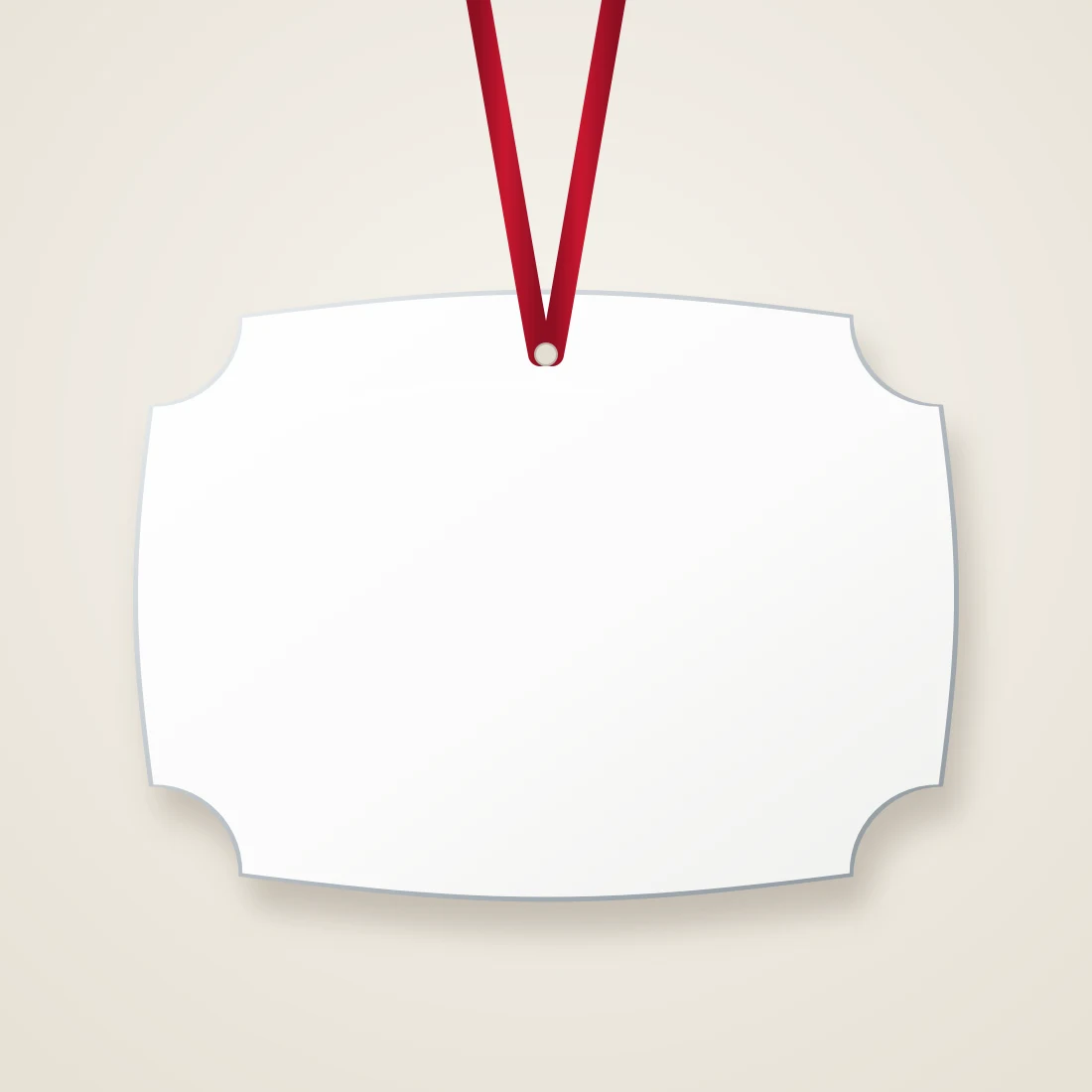 Photo Ornament — Metal, Scalloped blank product preview
