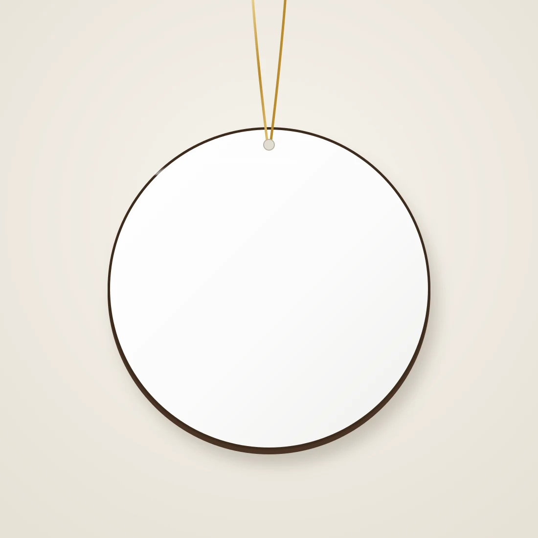Photo Ornament — Round Sublimation Blank blank product preview