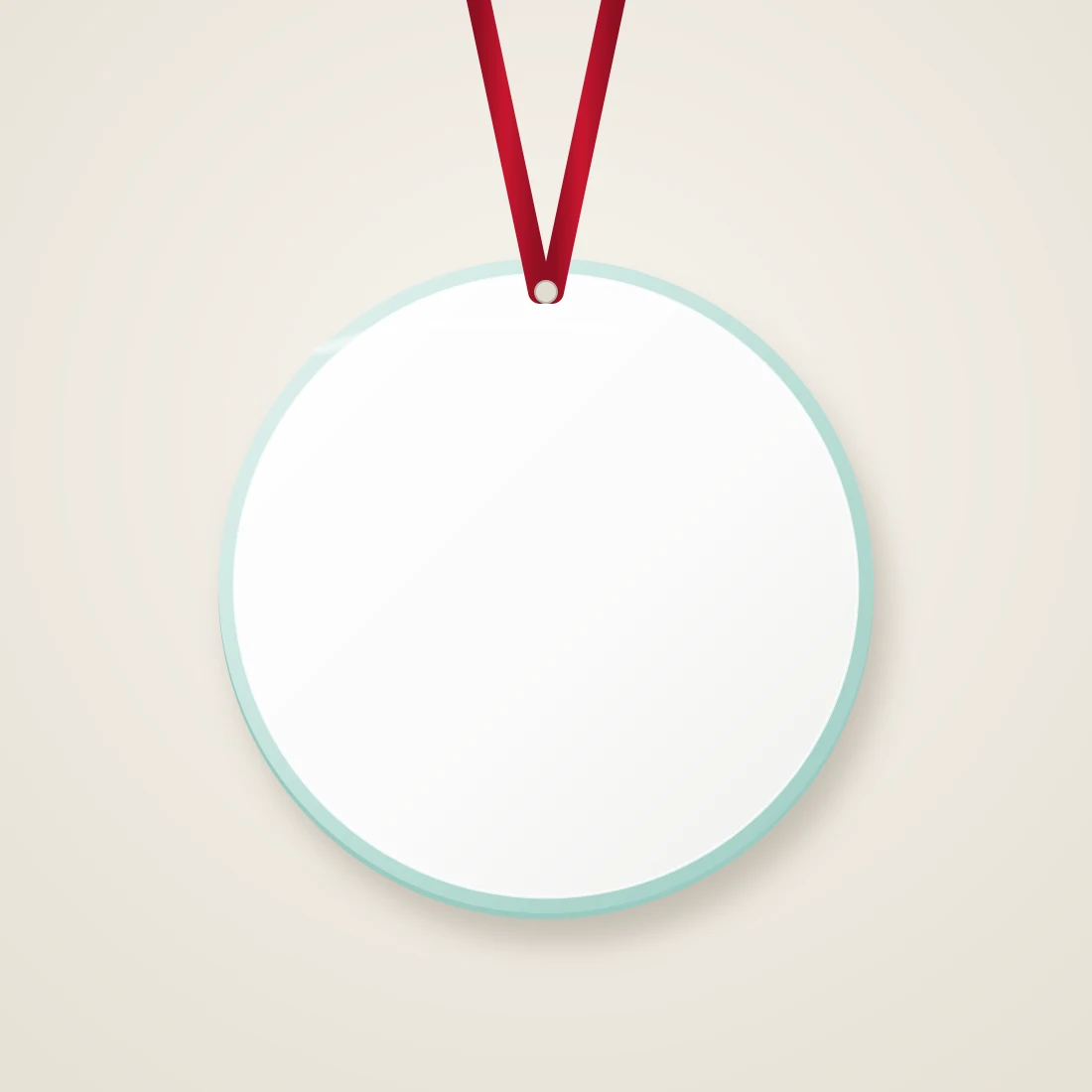 Photo Ornament — Round Glass blank product preview