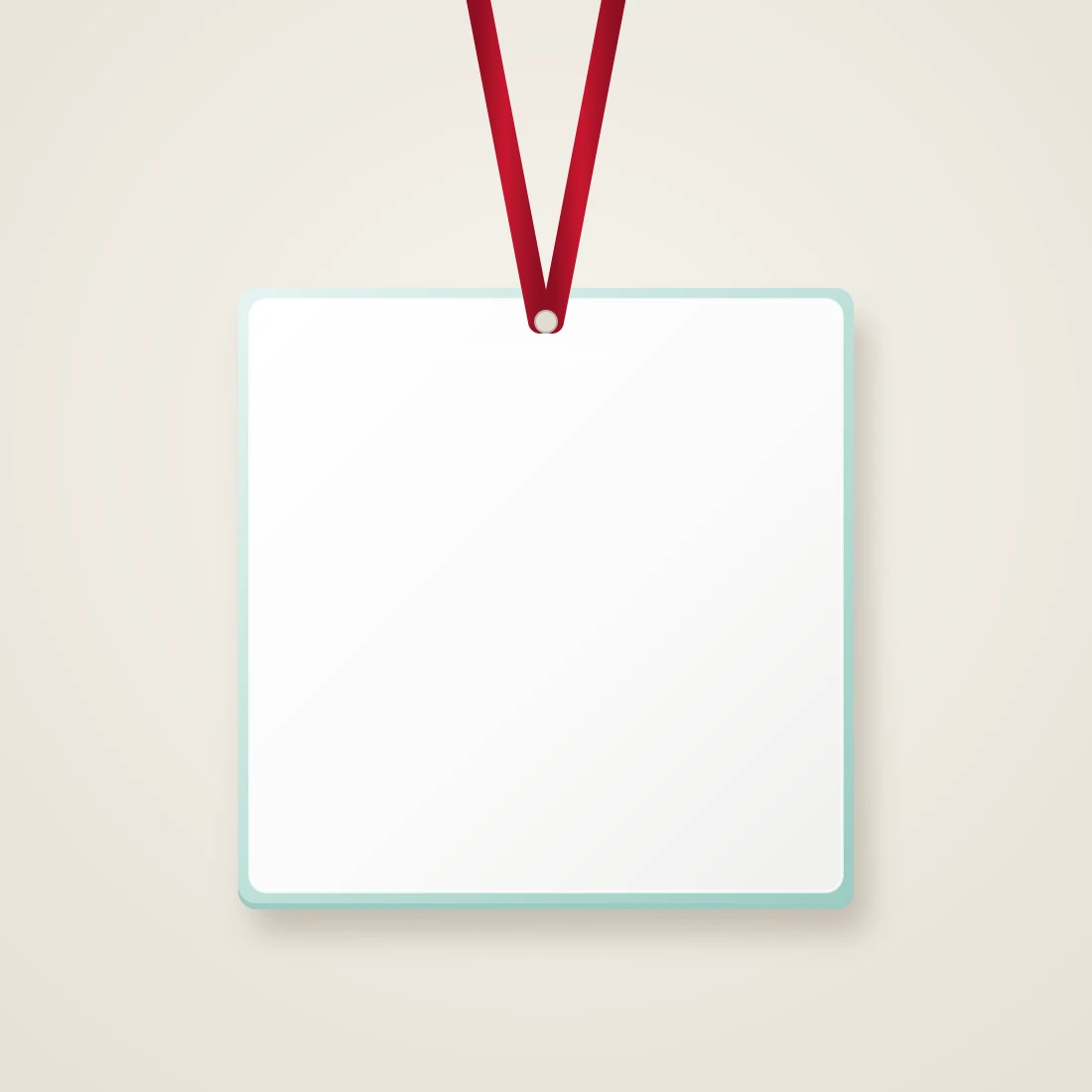 Photo Ornament — Square Glass blank product preview